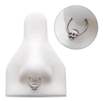 Titanio en grado implante. Clicker calavera