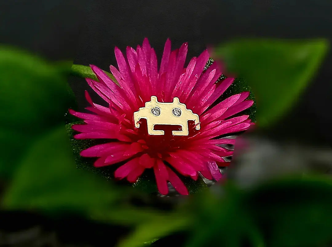 Oro 14k. Space Invaders